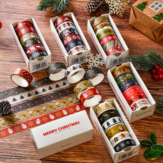 Caja de 6 Washi Tapes Navideños