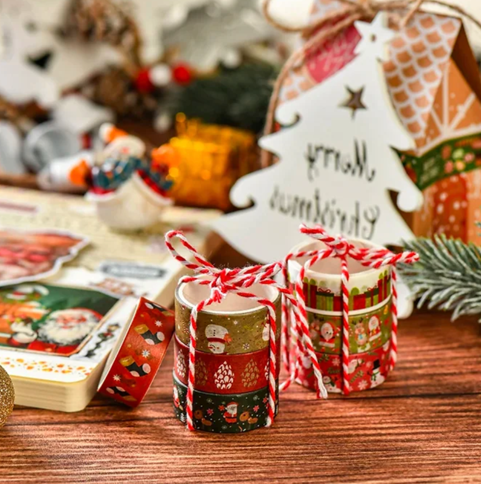 Caja de 6 Washi Tapes Navideños