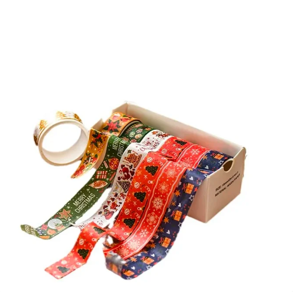 Caja de 6 Washi Tapes Navideños