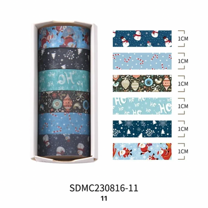 Caja de 6 Washi Tapes Navideños