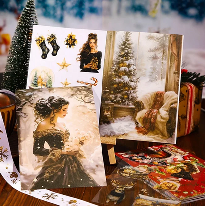 Libro de Stickers & papeles Navideños