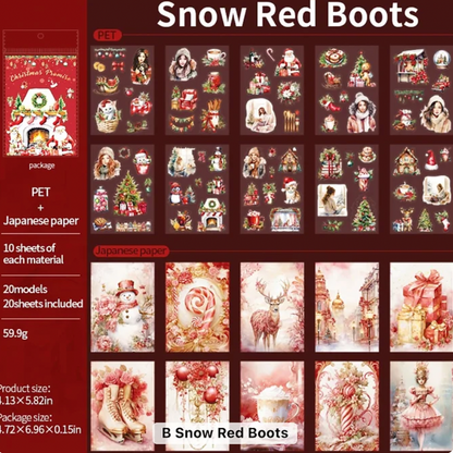Libro de Stickers & papeles Navideños