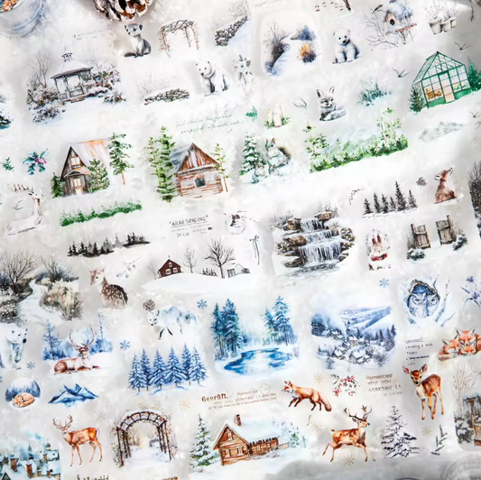 Rollo de Stickers invierno