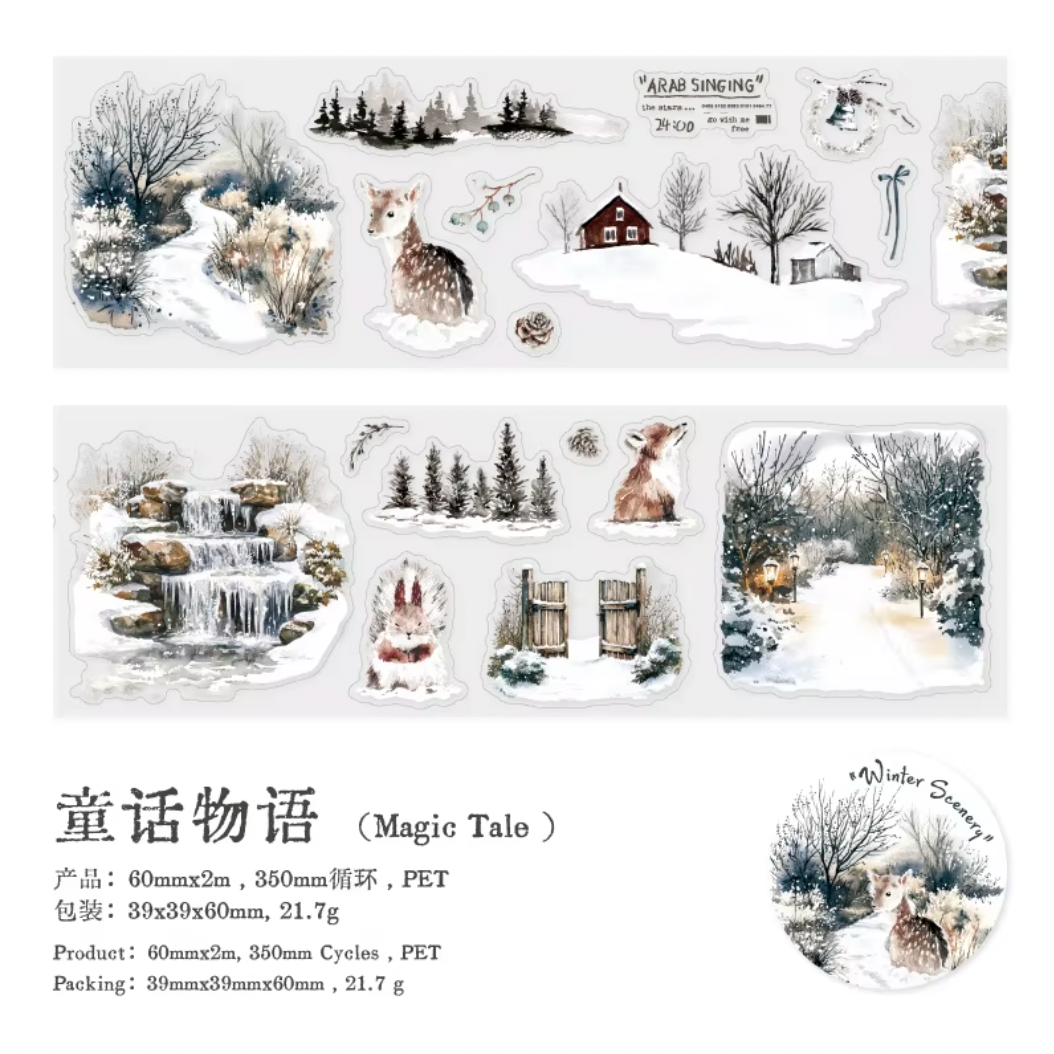 Rollo de Stickers invierno