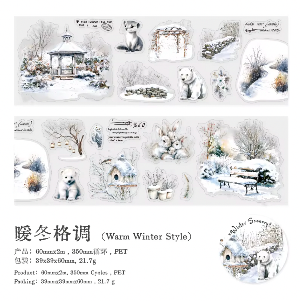 Rollo de Stickers invierno