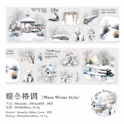 Rollo de Stickers invierno