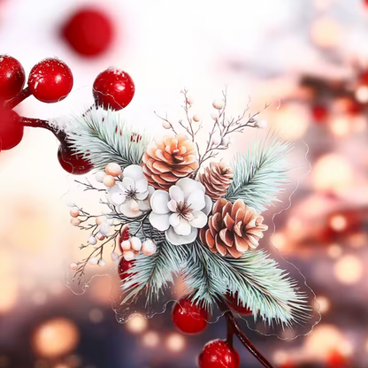 20 Stickers Ramas navideñas