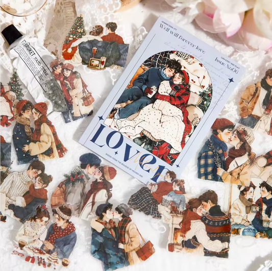 30 Stickers Grandes Parejas Lovers