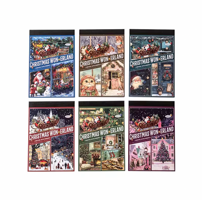 Libro de 30 paginas de stickers Navideños