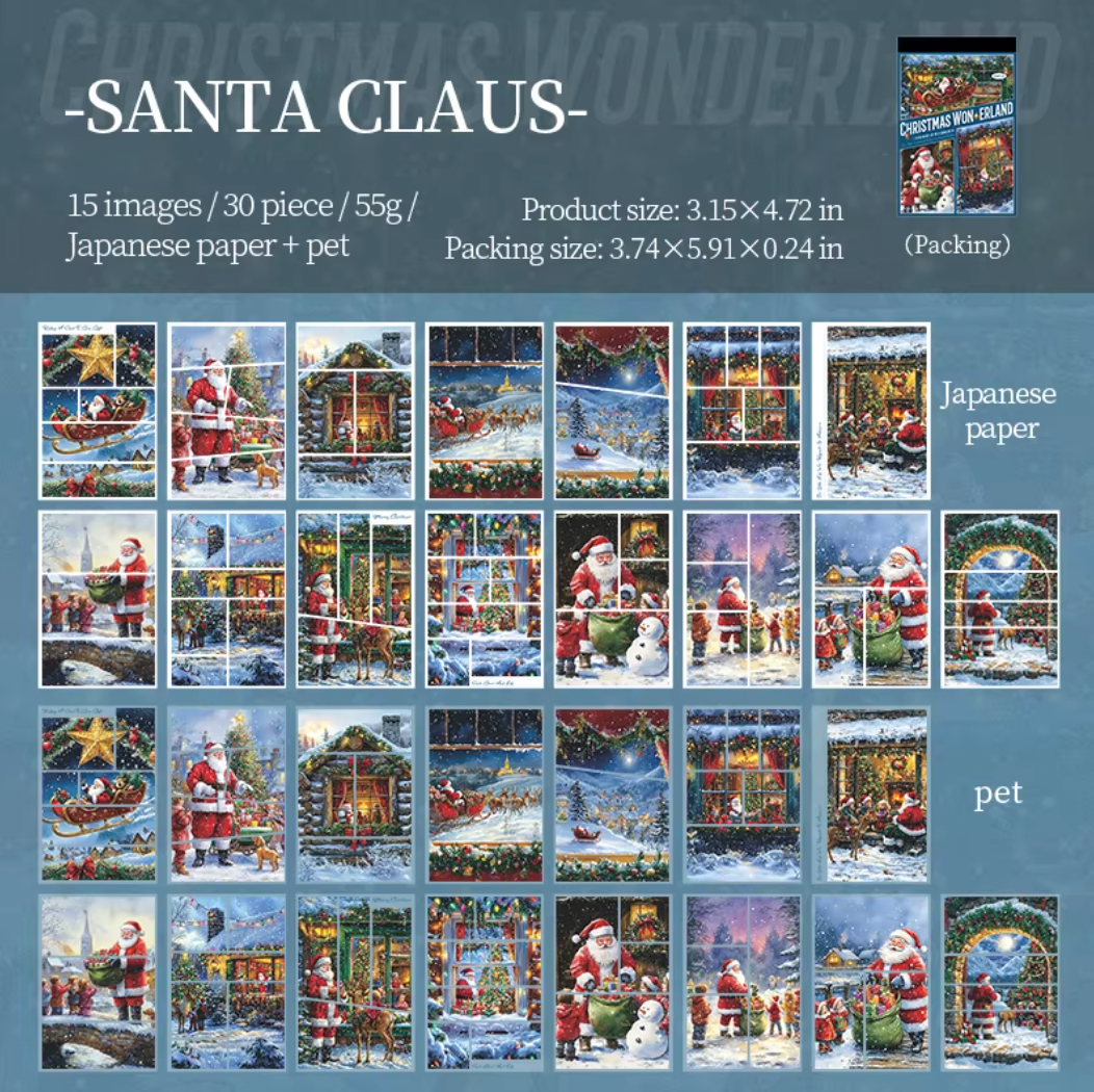 Libro de 30 paginas de stickers Navideños