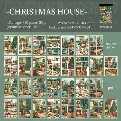 Libro de 30 paginas de stickers Navideños