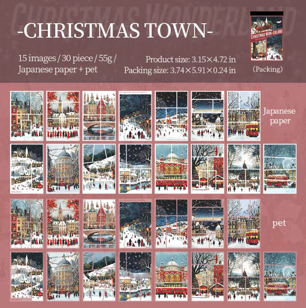 Libro de 30 paginas de stickers Navideños