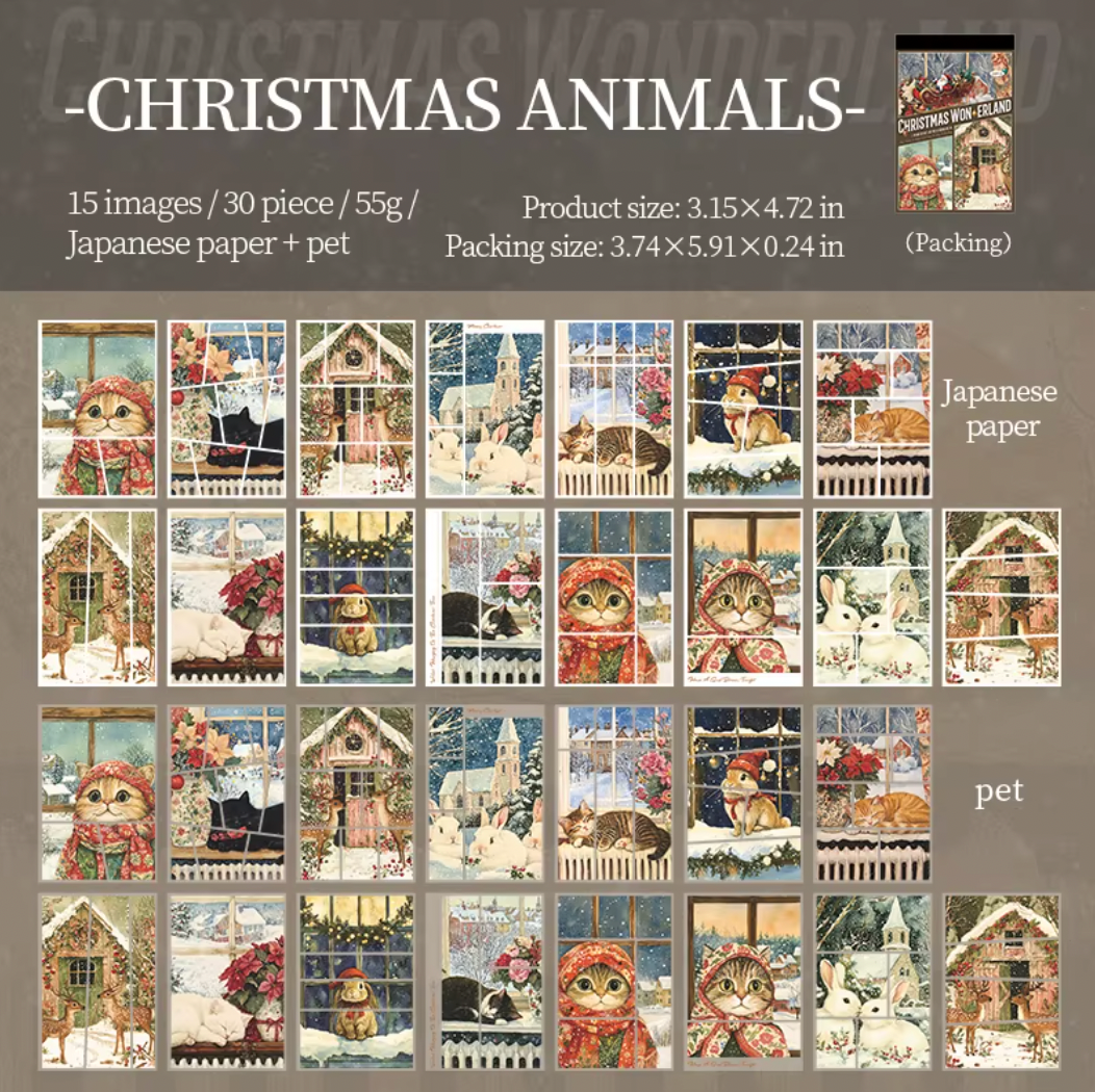 Libro de 30 paginas de stickers Navideños