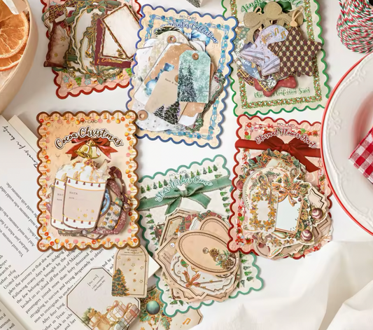 30 Tags de Navidad - Etiquetas Regalos con foil