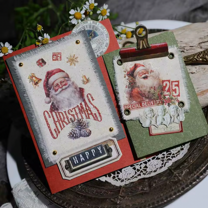 3 Hojas Grandes de Stickers / Papel transfer Navidad