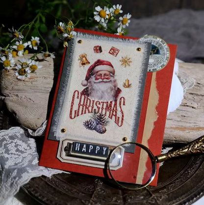 3 Hojas Grandes de Stickers / Papel transfer Navidad