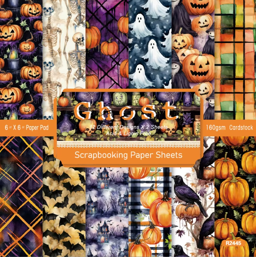 12 Cartulinas de Halloween