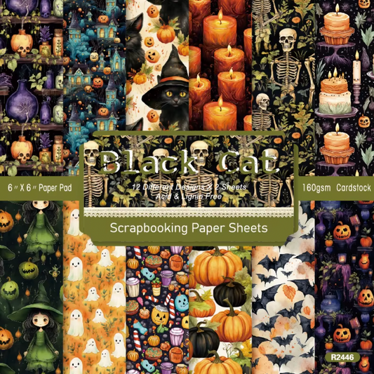 12 Cartulinas de Halloween