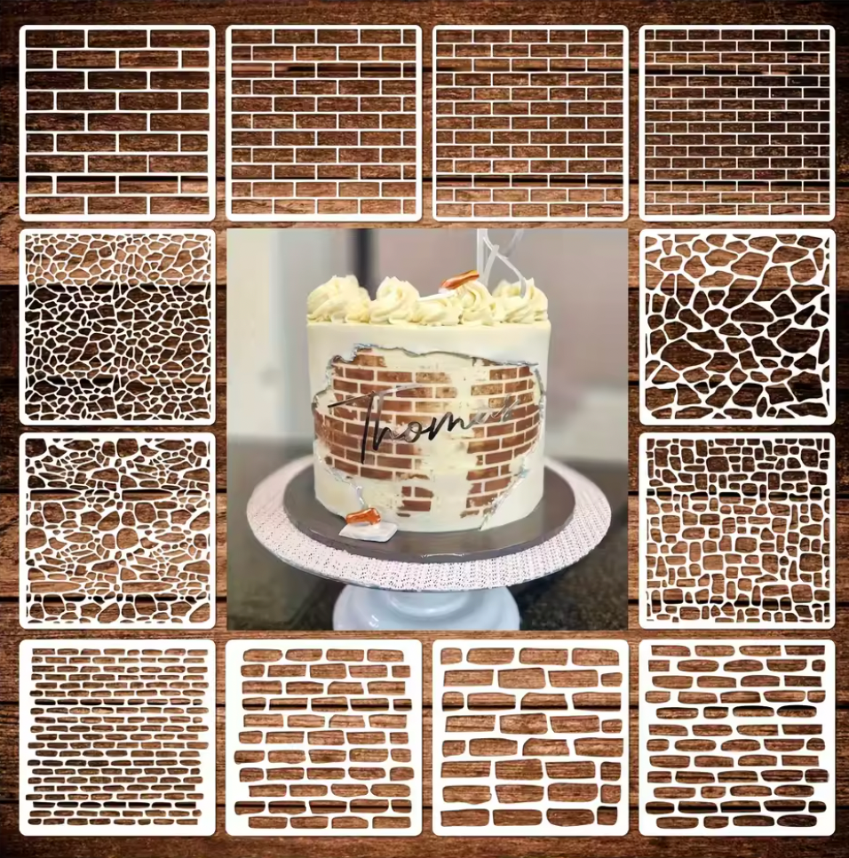 12 Stencils Paredes & texturas