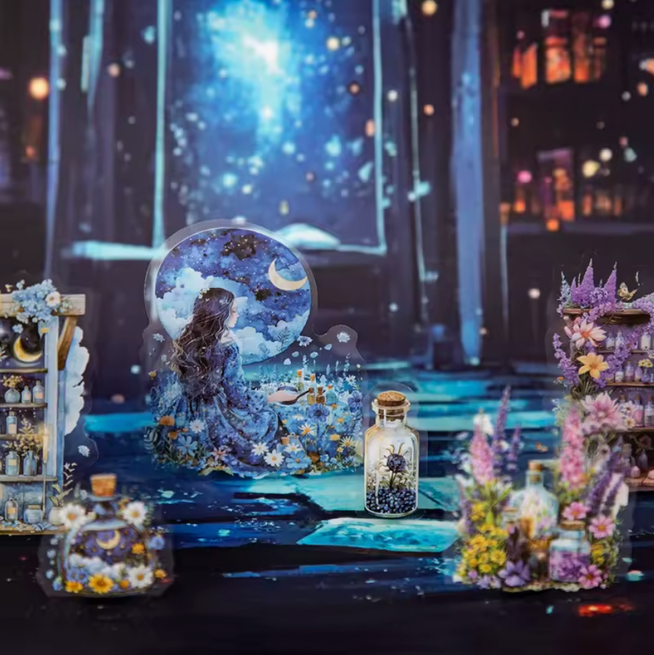 Libro de stickers & papeles Magic Potion Cabinet