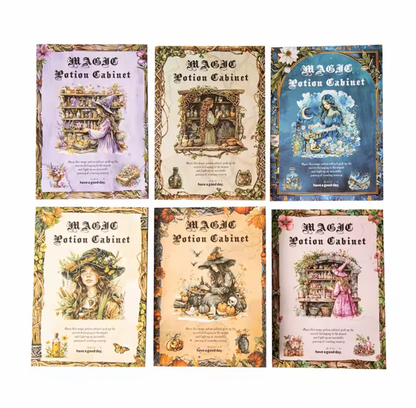 Libro de stickers & papeles Magic Potion Cabinet