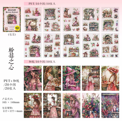 Libro de stickers & papeles Magic Potion Cabinet