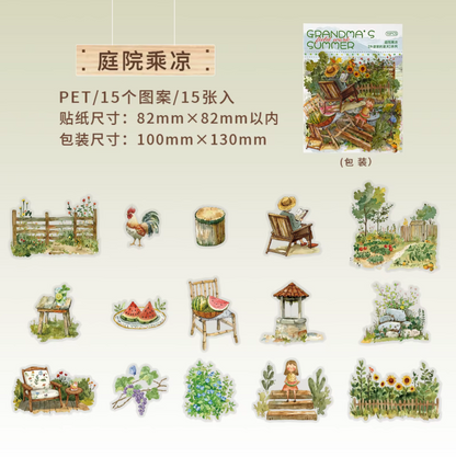 6 Paquetes de Stickers Grandma's summer