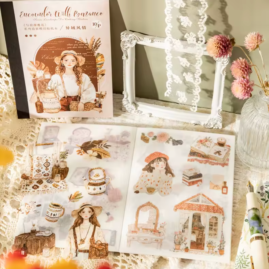 Libro de Stickers 10 paginas Romance