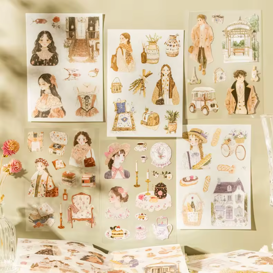 Libro de Stickers 10 paginas Romance