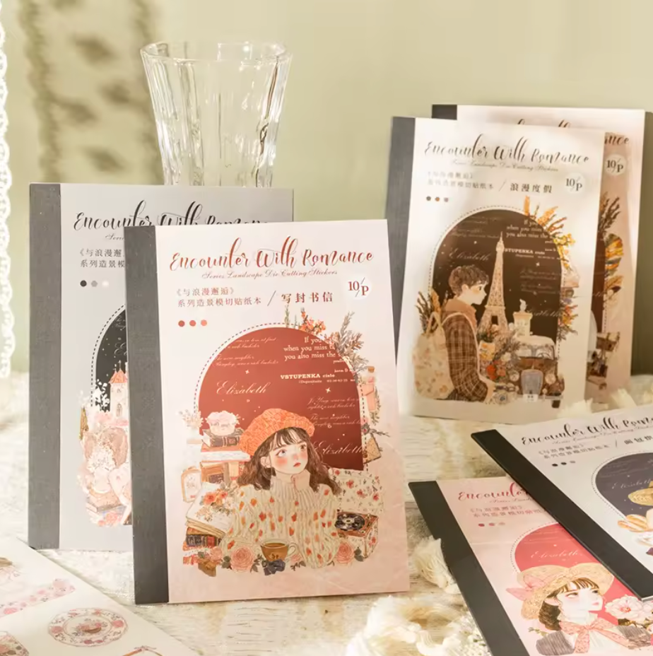 Libro de Stickers 10 paginas Romance