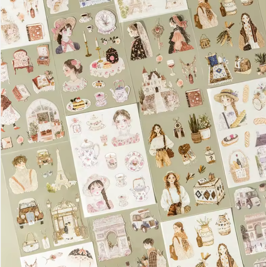 Libro de Stickers 10 paginas Romance