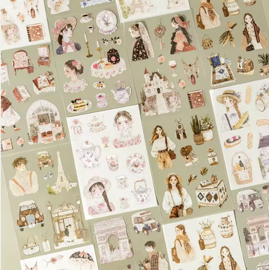 Libro de Stickers 10 paginas Romance