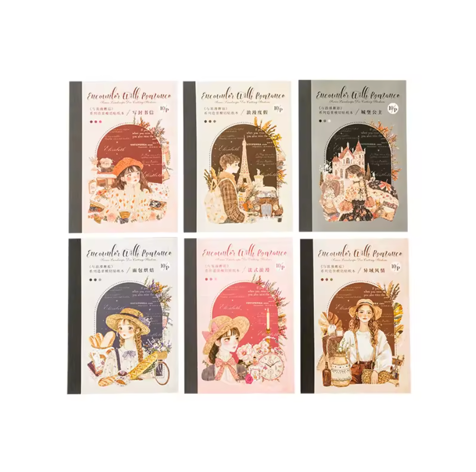 Libro de Stickers 10 paginas Romance