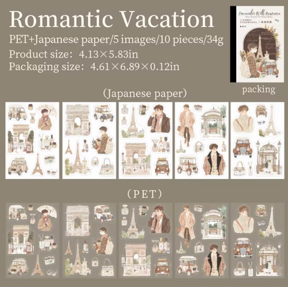 Libro de Stickers 10 paginas Romance