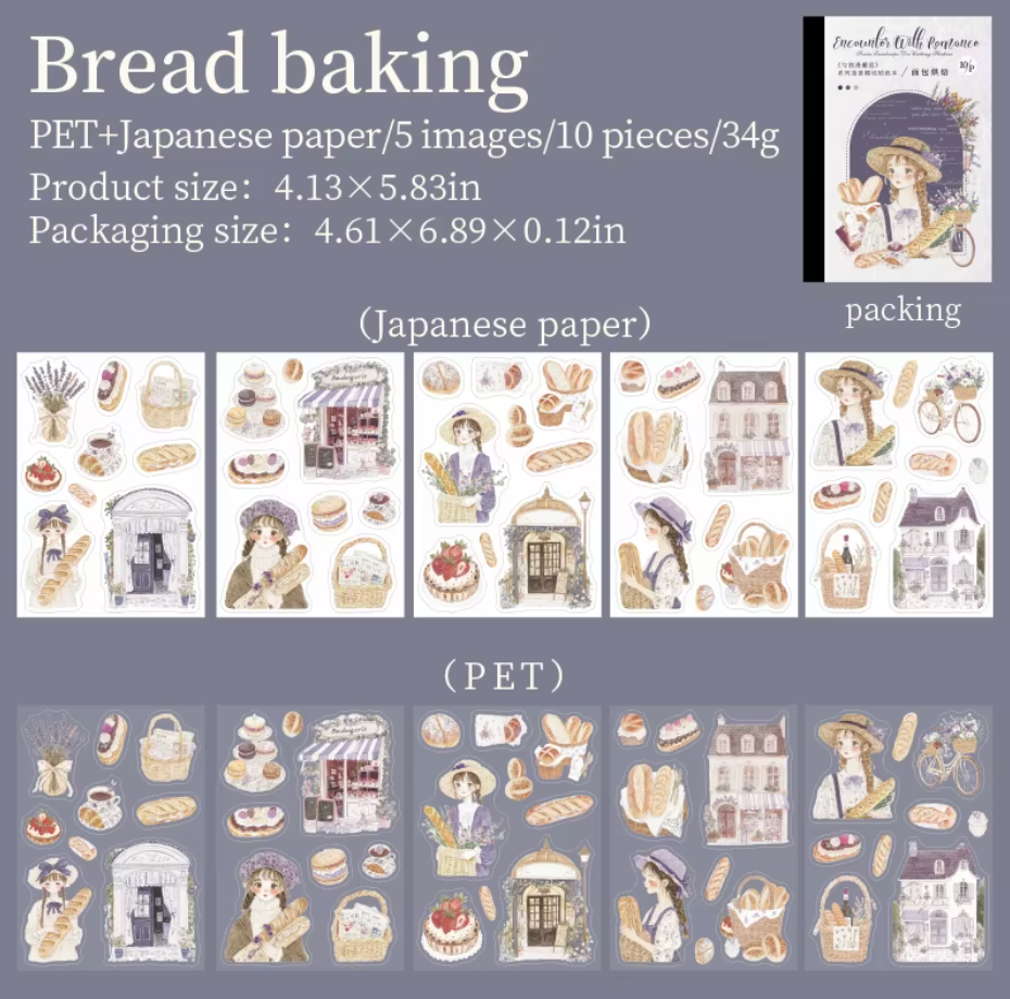 Libro de Stickers 10 paginas Romance