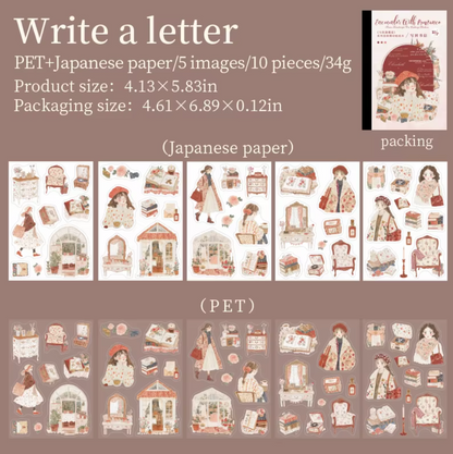 Libro de Stickers 10 paginas Romance