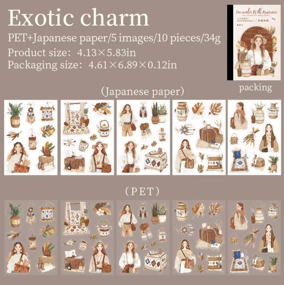 Libro de Stickers 10 paginas Romance