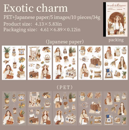 Libro de Stickers 10 paginas Romance