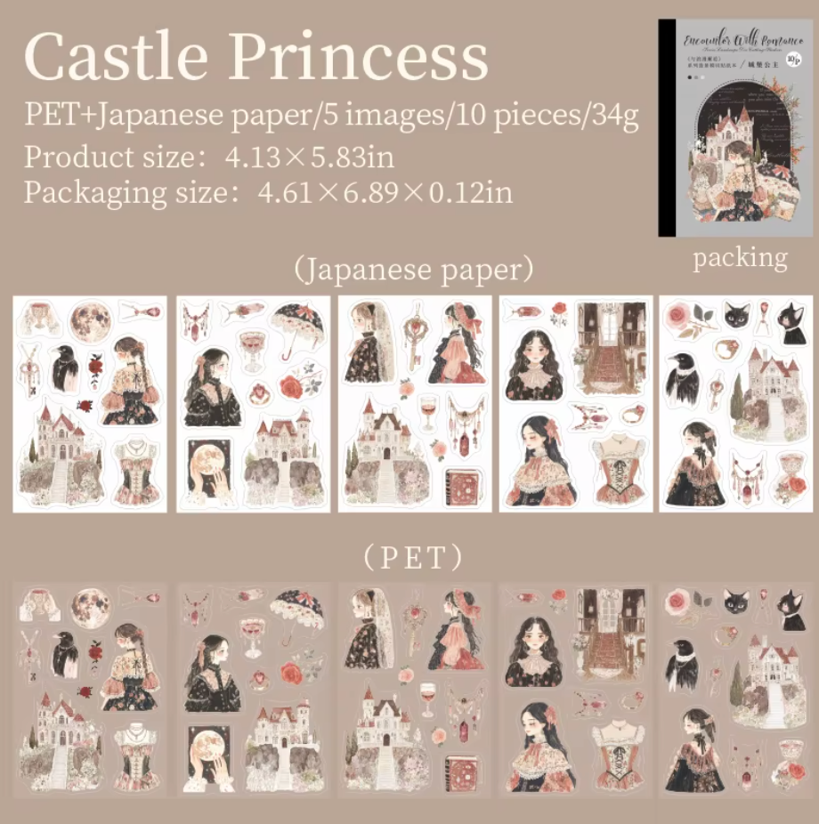 Libro de Stickers 10 paginas Romance