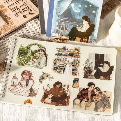 Libro de stickers 20 paginas Poetry of life