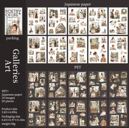 Libro de stickers 20 paginas Poetry of life