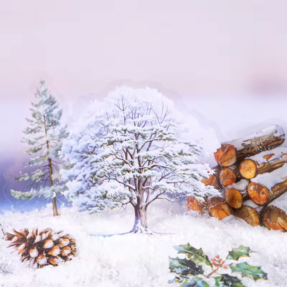 50 Stickers Arboles de temporada