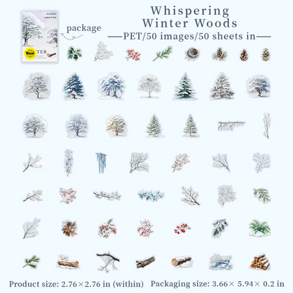 50 Stickers Arboles de temporada