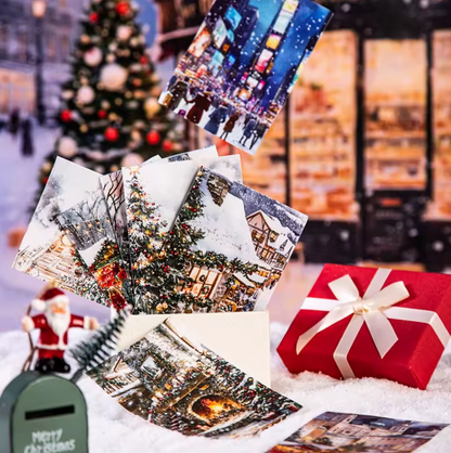 Rollo de Stickers Ciudades Navideñas