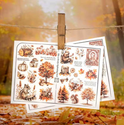 2 Hojas Transfer animales & naturaleza