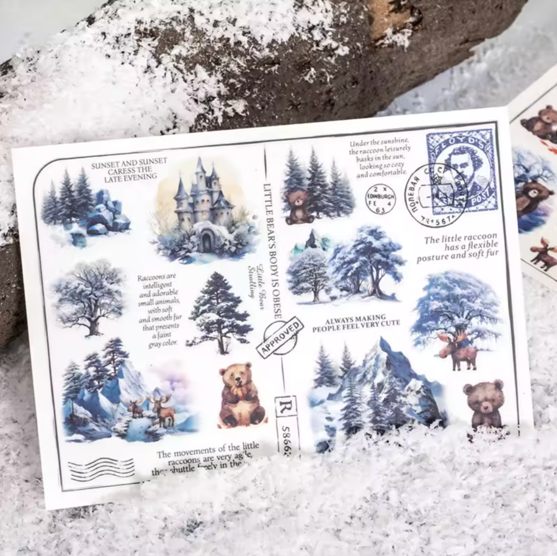 2 Hojas Transfer animales & naturaleza