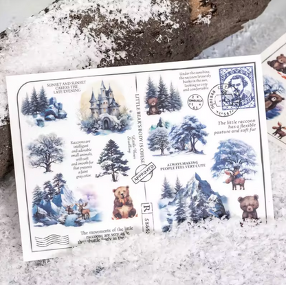 2 Hojas Transfer animales & naturaleza