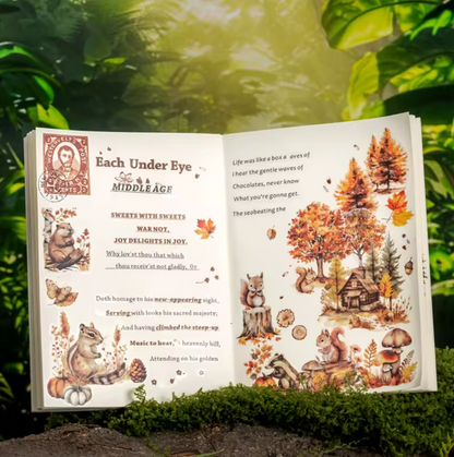 2 Hojas Transfer animales & naturaleza