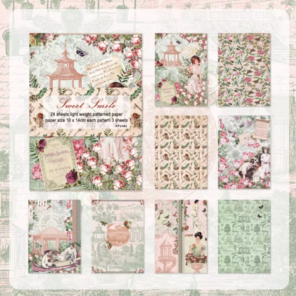 24 Papeles Vintage - Varias opciones