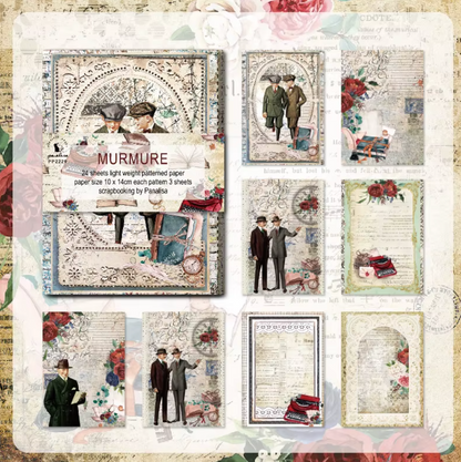 24 Papeles Vintage - Varias opciones